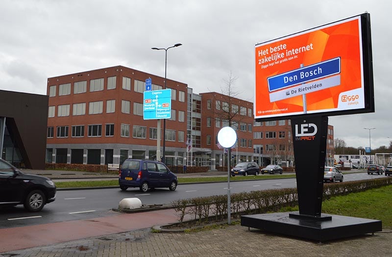 LED scherm ingezet voor Ziggo Den Bosch