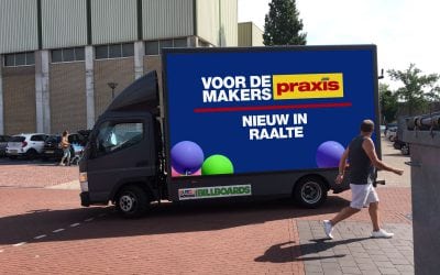 LED scherm rijdt rond voor Praxis