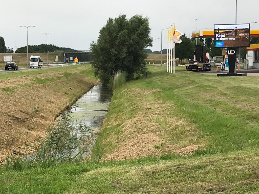 LED scherm boodschap bij Delta