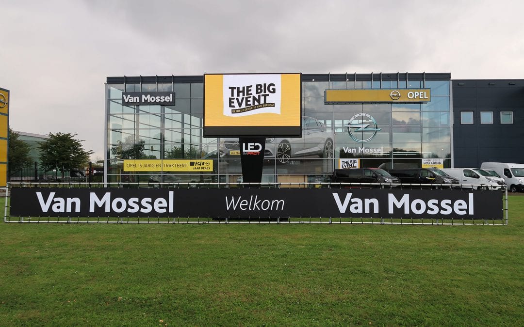 Acht LEDschermen op Opel Big Event in Brabant